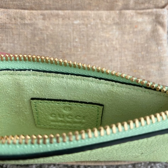 Rare Japan Limited Gucci Logo Zip Card Case - Picture 3 of 13